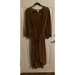 Ava & Viv brown dress with belt